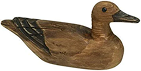 Escultura de pato de madeira